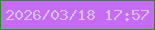 文字の大きさ：2、枠の色：2c8c2b、背景の色：c56bf6、文字の色：d7bee5 無料ブログパーツのブログ時計
