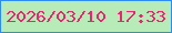 文字の大きさ：3、枠の色：2c8cf2、背景の色：b7ebb8、文字の色：e9276f 無料ブログパーツのブログ時計