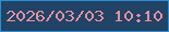 文字の大きさ：5、枠の色：2c8ed3、背景の色：214365、文字の色：e091a2 無料ブログパーツのブログ時計