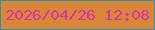 文字の大きさ：4、枠の色：2c91af、背景の色：d88637、文字の色：dd32a6 無料ブログパーツのブログ時計