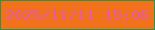 文字の大きさ：1、枠の色：2c9349、背景の色：f2711b、文字の色：e65aa2 無料ブログパーツのブログ時計