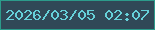 文字の大きさ：4、枠の色：2c9b8b、背景の色：304857、文字の色：66d1da 無料ブログパーツのブログ時計