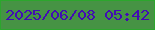 文字の大きさ：1、枠の色：2ca62d、背景の色：469344、文字の色：420db3 無料ブログパーツのブログ時計