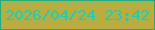 文字の大きさ：1、枠の色：2ca979、背景の色：baad40、文字の色：13d2b9 無料ブログパーツのブログ時計