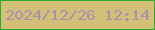 文字の大きさ：2、枠の色：2cab2f、背景の色：d3bf77、文字の色：a992ad 無料ブログパーツのブログ時計