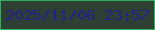 文字の大きさ：1、枠の色：2cb15c、背景の色：2e3f34、文字の色：251f8c 無料ブログパーツのブログ時計