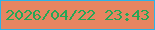 文字の大きさ：5、枠の色：2cb3e7、背景の色：e68561、文字の色：25a756 無料ブログパーツのブログ時計