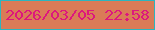 文字の大きさ：5、枠の色：2cb5be、背景の色：da7b57、文字の色：dd177d 無料ブログパーツのブログ時計