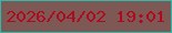 文字の大きさ：4、枠の色：2cbaaa、背景の色：7e5855、文字の色：af0b1e 無料ブログパーツのブログ時計