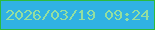 文字の大きさ：3、枠の色：2cbb3d、背景の色：30b2e3、文字の色：94dfa0 無料ブログパーツのブログ時計