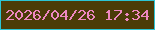 文字の大きさ：5、枠の色：2cc4d4、背景の色：4b3b07、文字の色：ee87c0 無料ブログパーツのブログ時計