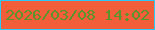 文字の大きさ：2、枠の色：2cc8f7、背景の色：f35e3a、文字の色：5b9429 無料ブログパーツのブログ時計