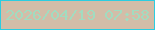 文字の大きさ：2、枠の色：2ccde0、背景の色：d3bda8、文字の色：a2dcc0 無料ブログパーツのブログ時計