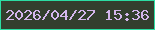文字の大きさ：3、枠の色：2cdda3、背景の色：333f2e、文字の色：d4b6ed 無料ブログパーツのブログ時計