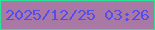 文字の大きさ：1、枠の色：2ce198、背景の色：aa78a5、文字の色：524eed 無料ブログパーツのブログ時計