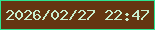 文字の大きさ：3、枠の色：2ce591、背景の色：643612、文字の色：c9eece 無料ブログパーツのブログ時計