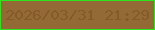 文字の大きさ：3、枠の色：2ce61d、背景の色：936a36、文字の色：865928 無料ブログパーツのブログ時計