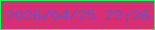 文字の大きさ：3、枠の色：2cef62、背景の色：d72f71、文字の色：6751cb 無料ブログパーツのブログ時計