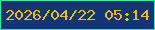 文字の大きさ：2、枠の色：2cf39b、背景の色：12366f、文字の色：edbc25 無料ブログパーツのブログ時計