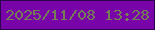 文字の大きさ：1、枠の色：2d044e、背景の色：7804a9、文字の色：747d56 無料ブログパーツのブログ時計