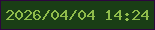 文字の大きさ：1、枠の色：2d063e、背景の色：1a3e15、文字の色：8fbc4b 無料ブログパーツのブログ時計