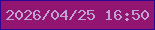 文字の大きさ：1、枠の色：2d0691、背景の色：921571、文字の色：c0a3d0 無料ブログパーツのブログ時計