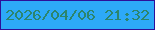 文字の大きさ：2、枠の色：2d0f9a、背景の色：2da9f8、文字の色：2c856d 無料ブログパーツのブログ時計