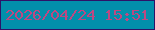 文字の大きさ：3、枠の色：2d1268、背景の色：028fab、文字の色：bd4882 無料ブログパーツのブログ時計