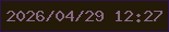 文字の大きさ：4、枠の色：2d144b、背景の色：241a08、文字の色：896987 無料ブログパーツのブログ時計