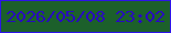 文字の大きさ：2、枠の色：2d14e8、背景の色：1c602b、文字の色：280ac1 無料ブログパーツのブログ時計