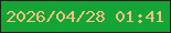 文字の大きさ：3、枠の色：2d1721、背景の色：15a436、文字の色：f5c280 無料ブログパーツのブログ時計