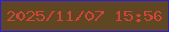 文字の大きさ：3、枠の色：2d1bec、背景の色：604724、文字の色：d04538 無料ブログパーツのブログ時計