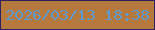 文字の大きさ：5、枠の色：2d2161、背景の色：b6793d、文字の色：6099ce 無料ブログパーツのブログ時計
