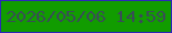 文字の大きさ：3、枠の色：2d27b9、背景の色：119c00、文字の色：384e55 無料ブログパーツのブログ時計