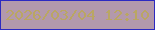 文字の大きさ：1、枠の色：2d2ac1、背景の色：b399ac、文字の色：baa663 無料ブログパーツのブログ時計