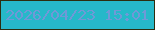 文字の大きさ：3、枠の色：2d2d0e、背景の色：26b8c9、文字の色：6f99d7 無料ブログパーツのブログ時計