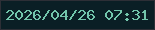文字の大きさ：5、枠の色：2d2f36、背景の色：0a1f25、文字の色：72c6ac 無料ブログパーツのブログ時計
