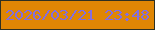 文字の大きさ：2、枠の色：2d3022、背景の色：df8604、文字の色：836ee0 無料ブログパーツのブログ時計