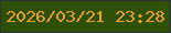 文字の大きさ：4、枠の色：2d313b、背景の色：2f5007、文字の色：ea9f24 無料ブログパーツのブログ時計