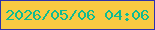 文字の大きさ：2、枠の色：2d31ad、背景の色：f8c942、文字の色：0fbb92 無料ブログパーツのブログ時計