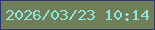 文字の大きさ：2、枠の色：2d3a68、背景の色：707f57、文字の色：8de7e0 無料ブログパーツのブログ時計
