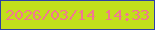 文字の大きさ：1、枠の色：2d41a6、背景の色：c2df1b、文字の色：f27890 無料ブログパーツのブログ時計