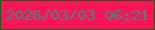 文字の大きさ：1、枠の色：2d541e、背景の色：f81457、文字の色：448678 無料ブログパーツのブログ時計