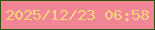 文字の大きさ：4、枠の色：2d5609、背景の色：f08595、文字の色：fad47c 無料ブログパーツのブログ時計
