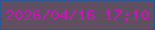 文字の大きさ：1、枠の色：2d5691、背景の色：604f60、文字の色：c817b9 無料ブログパーツのブログ時計