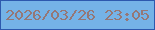 文字の大きさ：5、枠の色：2d59ae、背景の色：75b3e7、文字の色：957776 無料ブログパーツのブログ時計