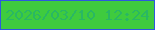 文字の大きさ：3、枠の色：2d59dd、背景の色：3fcb3e、文字の色：29b863 無料ブログパーツのブログ時計