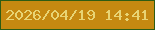 文字の大きさ：4、枠の色：2d5c13、背景の色：c58911、文字の色：e8d474 無料ブログパーツのブログ時計