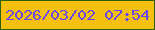 文字の大きさ：1、枠の色：2d5f0e、背景の色：f4c010、文字の色：6847e9 無料ブログパーツのブログ時計