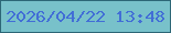 文字の大きさ：5、枠の色：2d6777、背景の色：78c1ca、文字の色：426ed6 無料ブログパーツのブログ時計